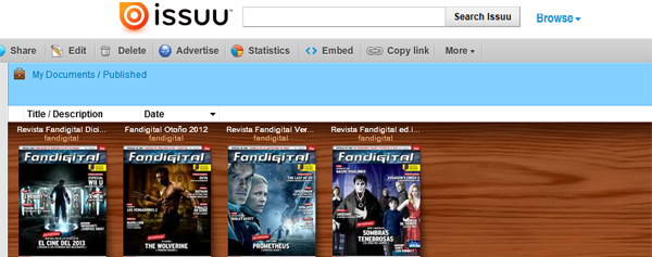 La revista Fandigital de invierno, ya en ISSUU para lectores sin iPad