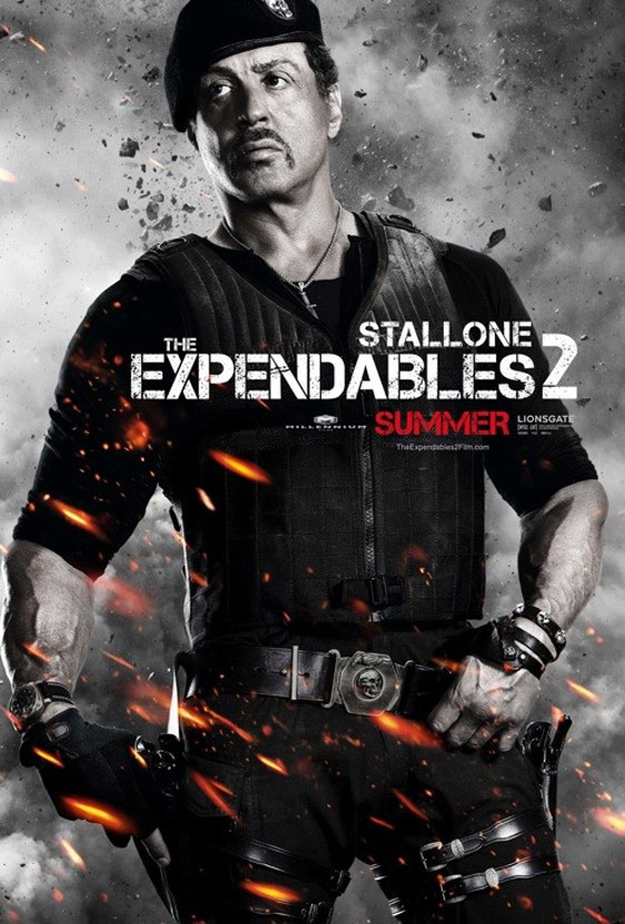 Imagen de 'Los Mercenarios 2', carteles de personajes