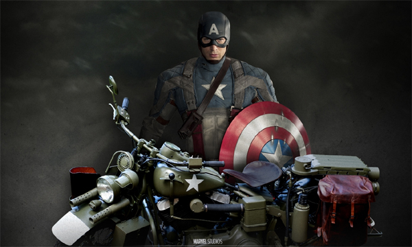 Imagen de Harley-Davidson exhibe la recreaci�n realizada para Capit�n Am�rica