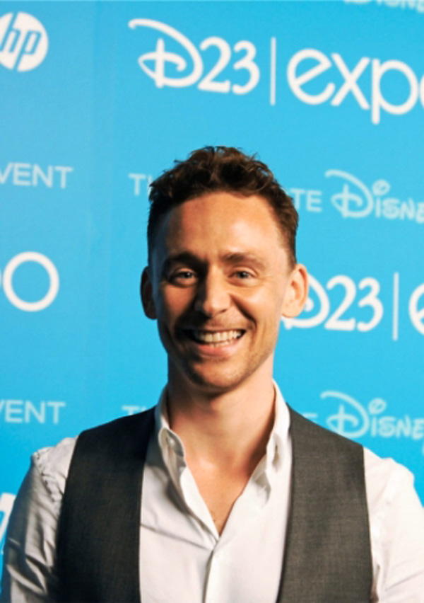 Imagen de Tom Hiddleston, en la D23 Expo