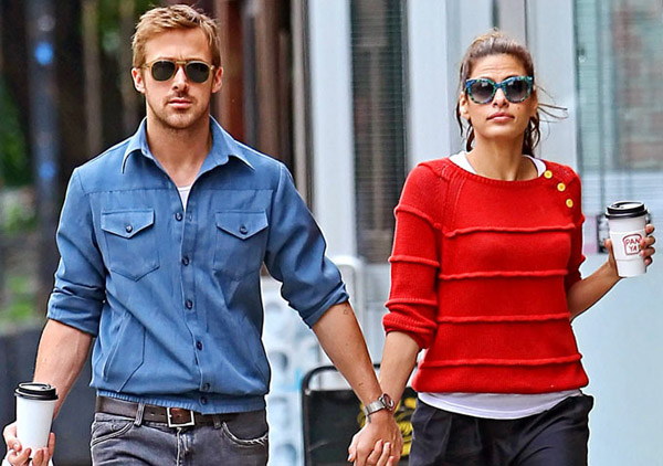 Imagen de Ryan Gosling y Eva Mendes, pareja...