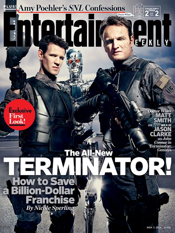 La segunda de las portadas de la nueva Terminator. Como puede apreciarse, Entertainment Weekly habla de ‘Cómo salvar una franquicia milmillonaria’.