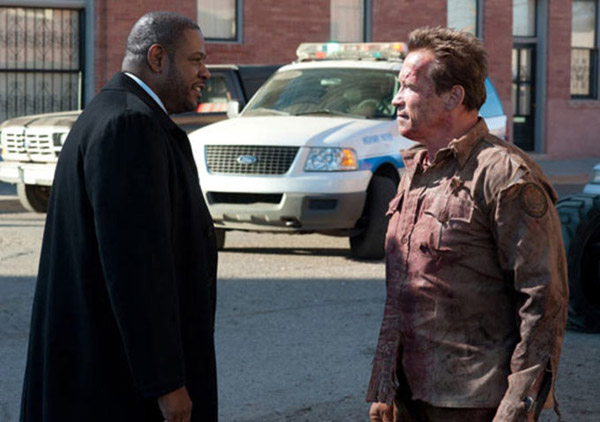 Imagen de Whitaker y Schwarzenegger en 'The Last Stand'