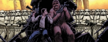 Han Solo y Chewbacca en problemas en la portada de Star Wars #2