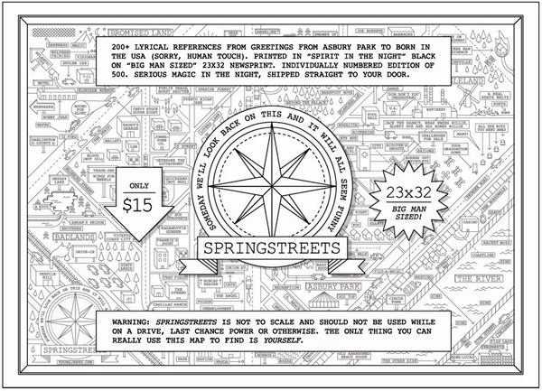 Imagen de El mapa de Bruce Springsteen