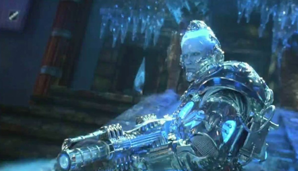 Mr.Freeze interpretado por Schwarzenegger en la infame Batman y Robin.