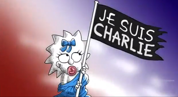 Imagen de Homenaje de Los Simpson a Charlie Hebdo