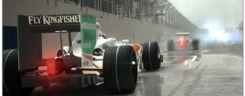 El Fórmula 1 de Codemasters, sobre mojado