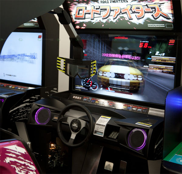 Imagen de Konami Road Fighters: primera recreativa 3D