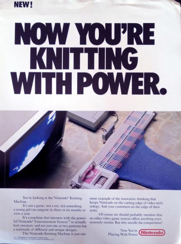 Imagen de Nintendo: mquina de coser para NES??