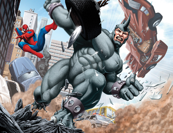 Imagen de Rhino, en el videojuego de The Amazing Spiderman