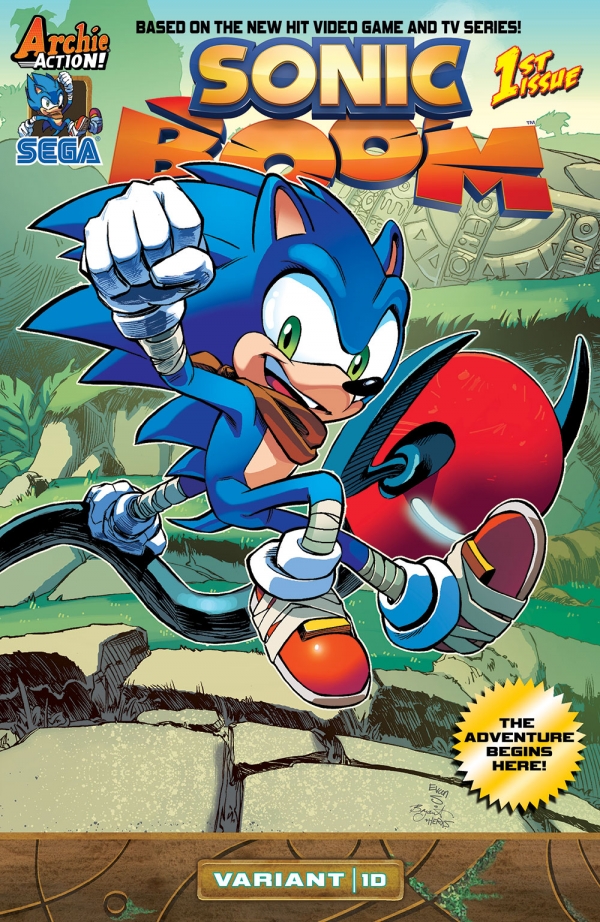 La portada de Sonic Bloom en cómic, si bien el primer número tendrá varias alternativas centradas en cada uno de los personajes principales.