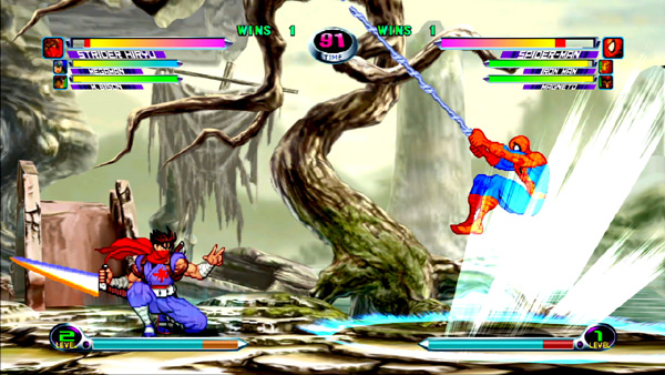 Imagen de Marvel Versus Capcom: Spiderman contra Strider